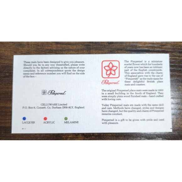 Vintage Pimpernel Acrylic Place Mats Artwork Set 6 English Cottages Countryside - Picture 10 of 14